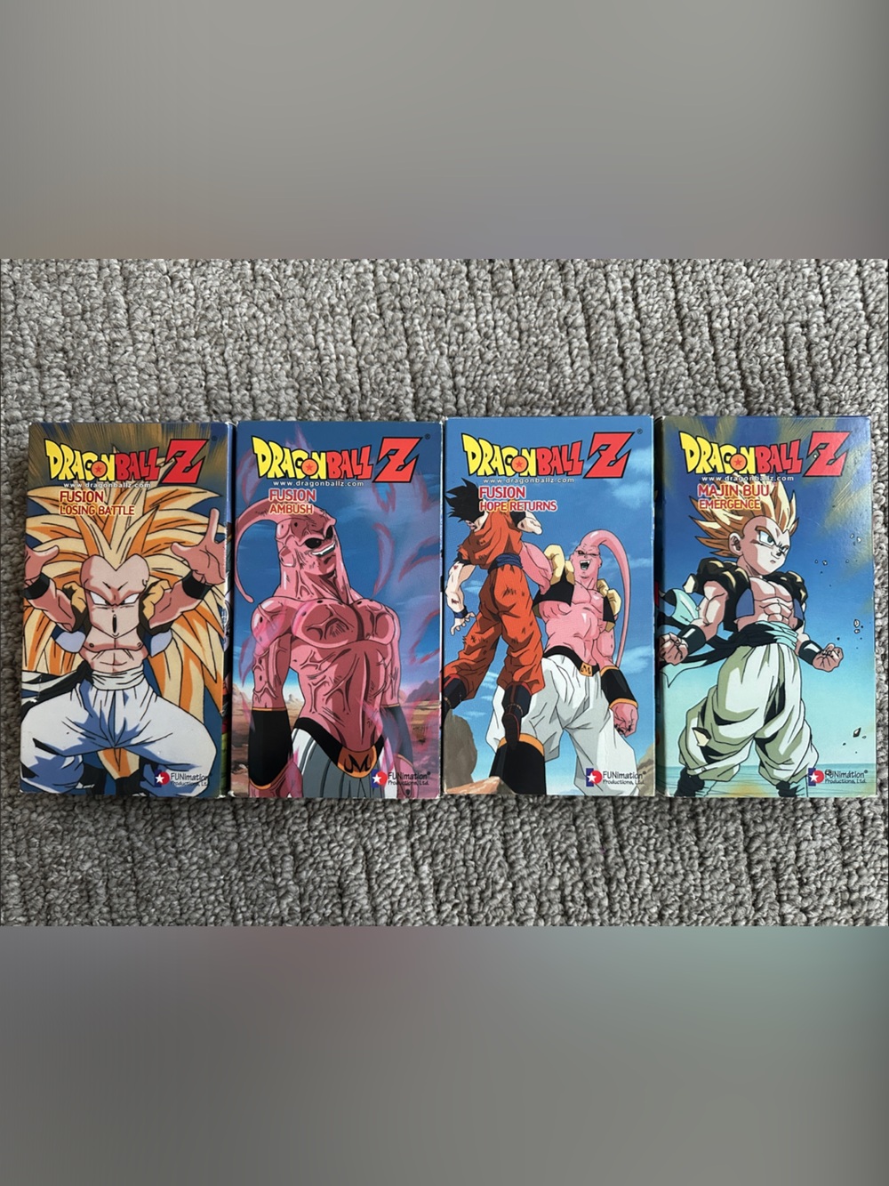 DRAGONBALL Z (DBZ) VHS TAPES (SET OF 4)